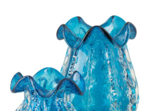 Vaas Dannos Glas Blauw H26 cm