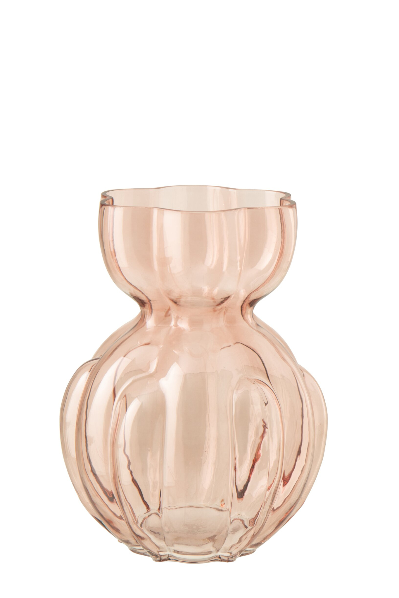 Vaas Brookir Glas Roze H28 cm - Afbeelding 2