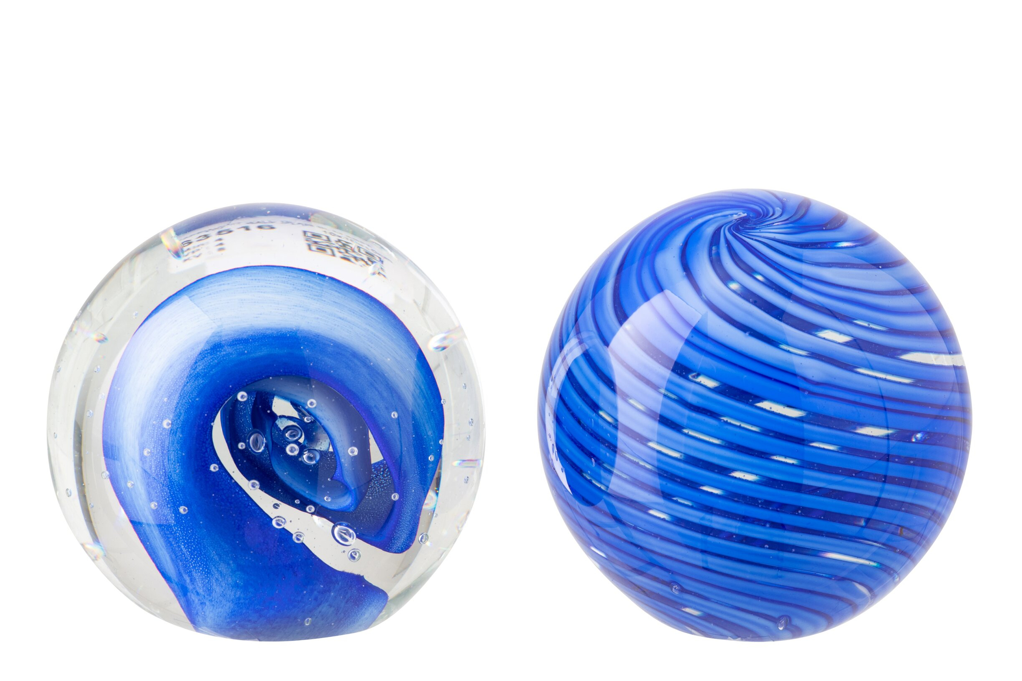 Presse-papier Skeilven Glas Blauw - Set van 2