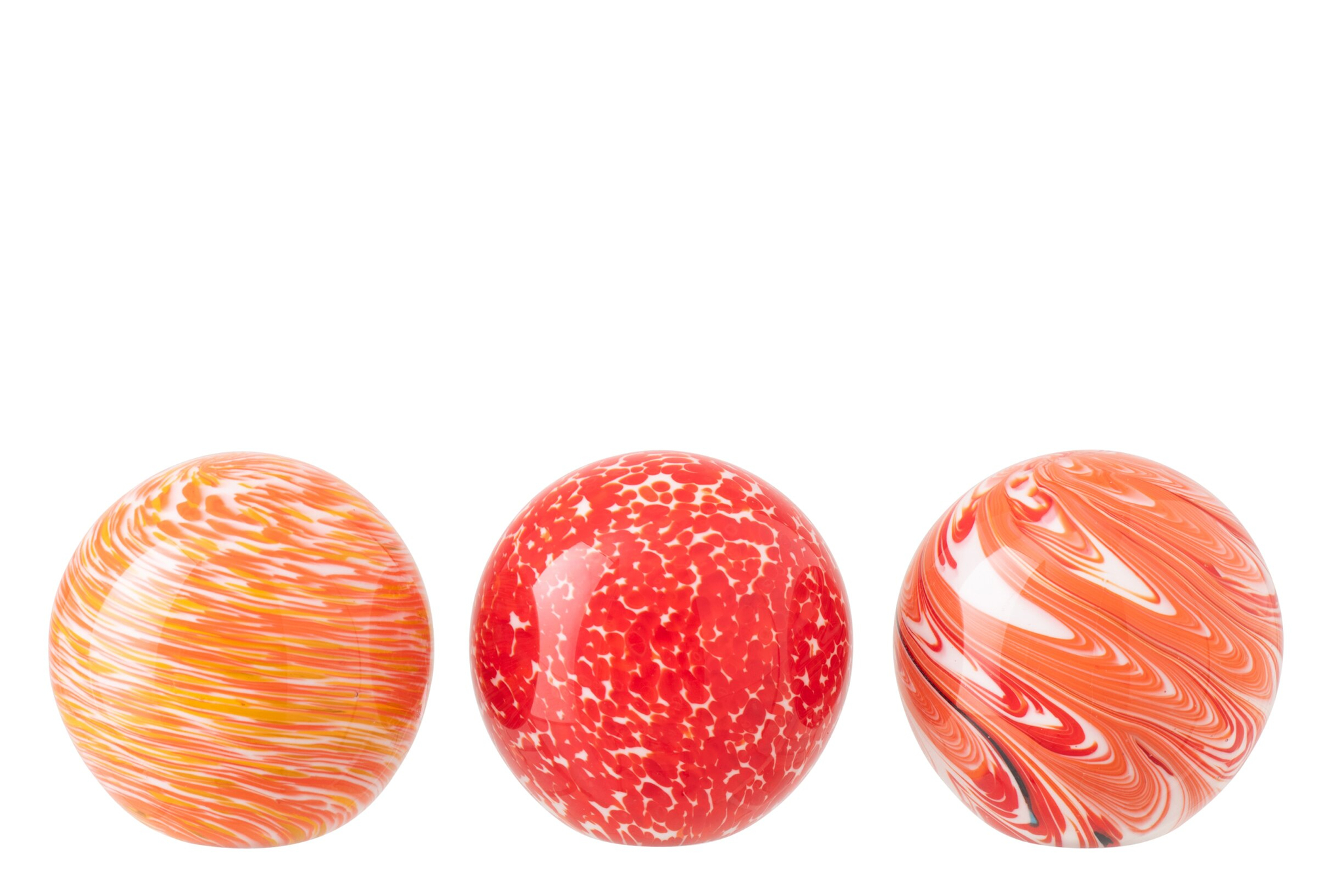 Woonaccessoire Rauldea Glas Oranje - Set van 3 - Afbeelding 2