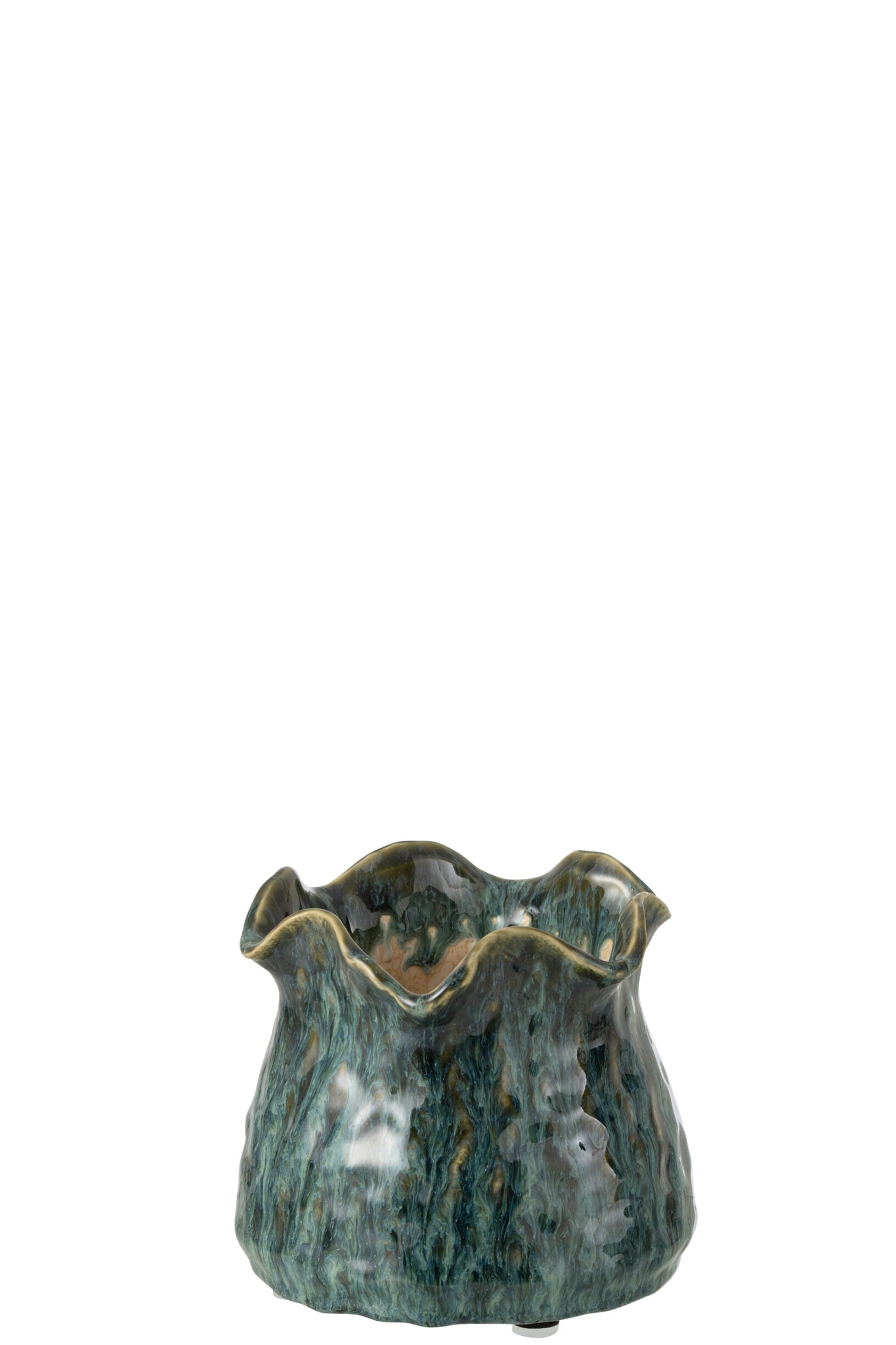 Bloempot Flielly Klei Blauw H13,5 cm