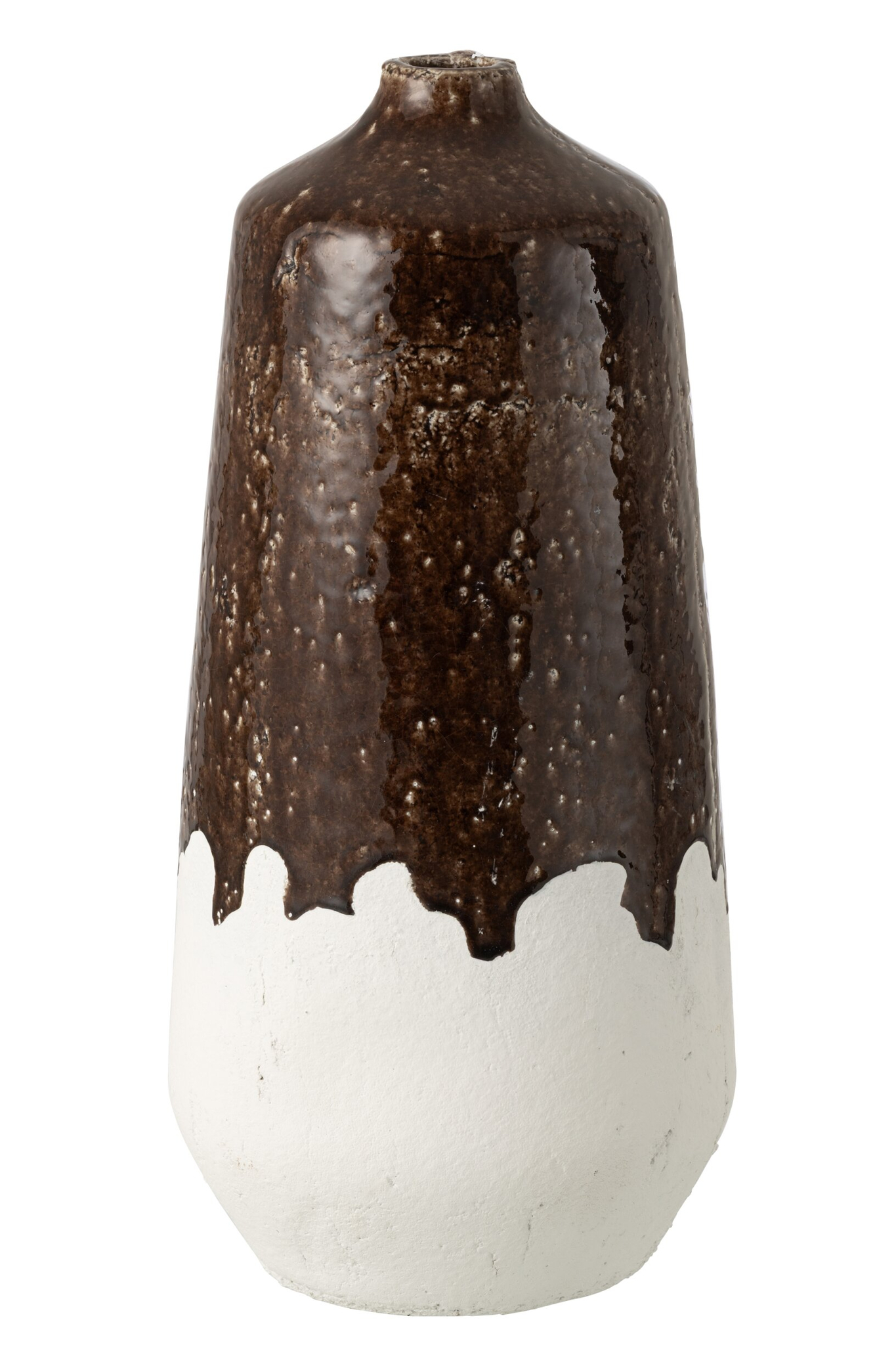 Vaas Steiltang Klei Wit H56 cm - Set van 2 - Afbeelding 2