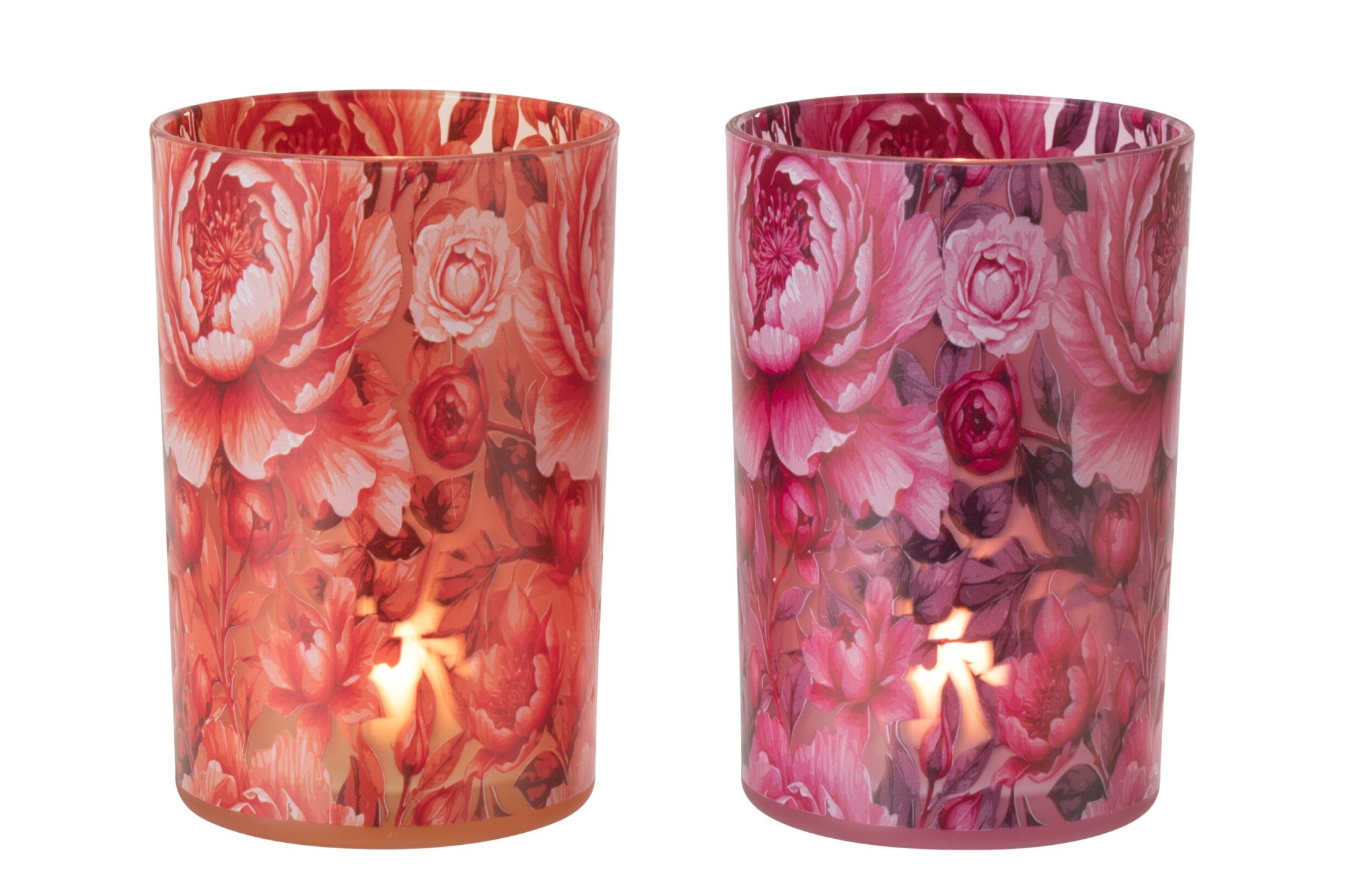 Kunstbloem Trentira Glas Oranje - Set van 2