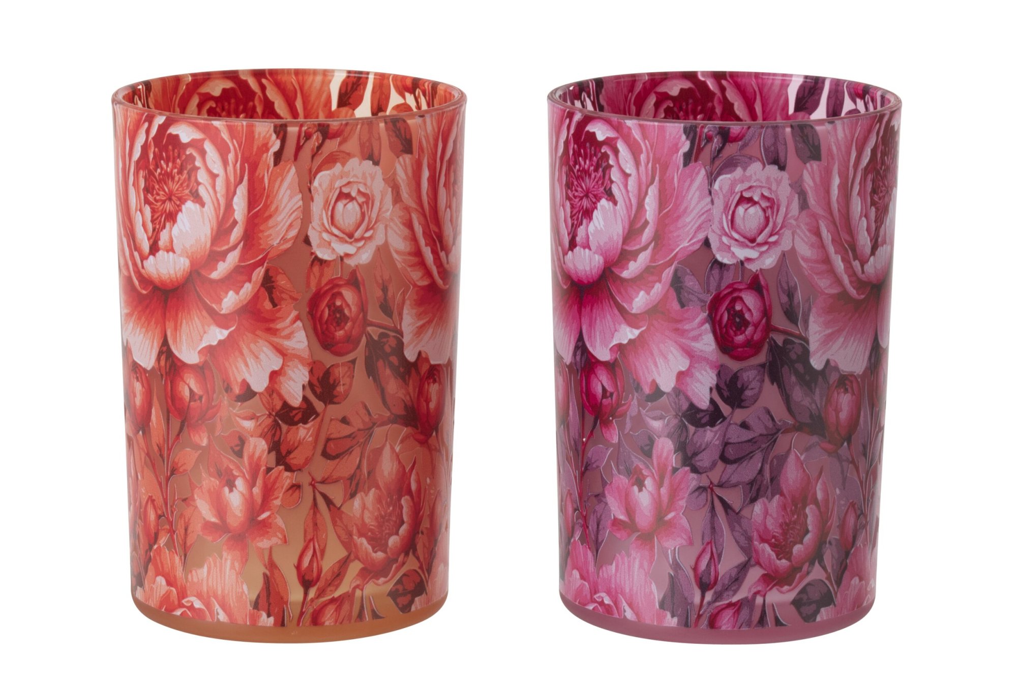Kunstbloem Trentira Glas Oranje - Set van 2 - Afbeelding 4