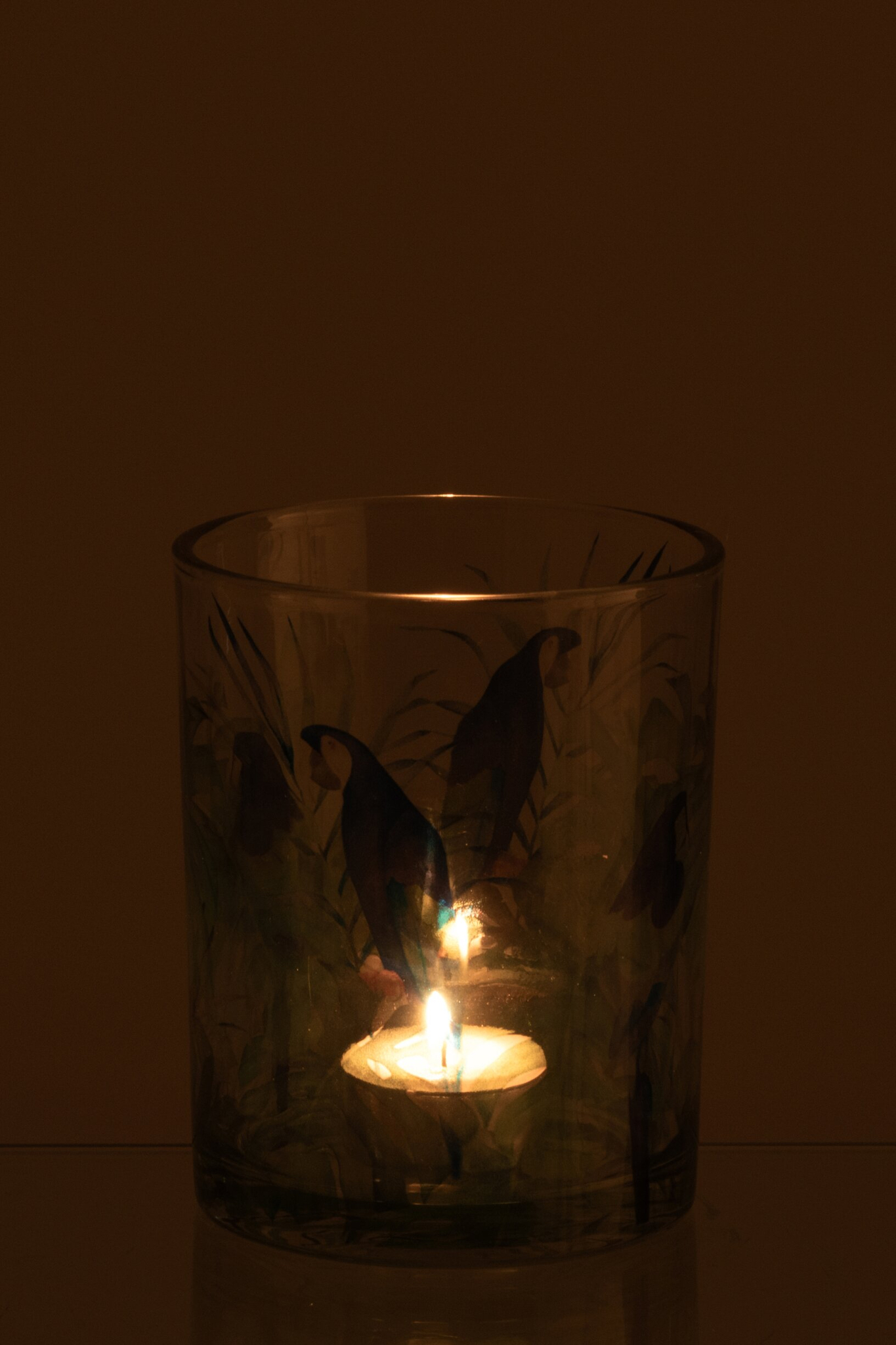 Waxinelichthouder Stanello Glas Blauw - Afbeelding 2