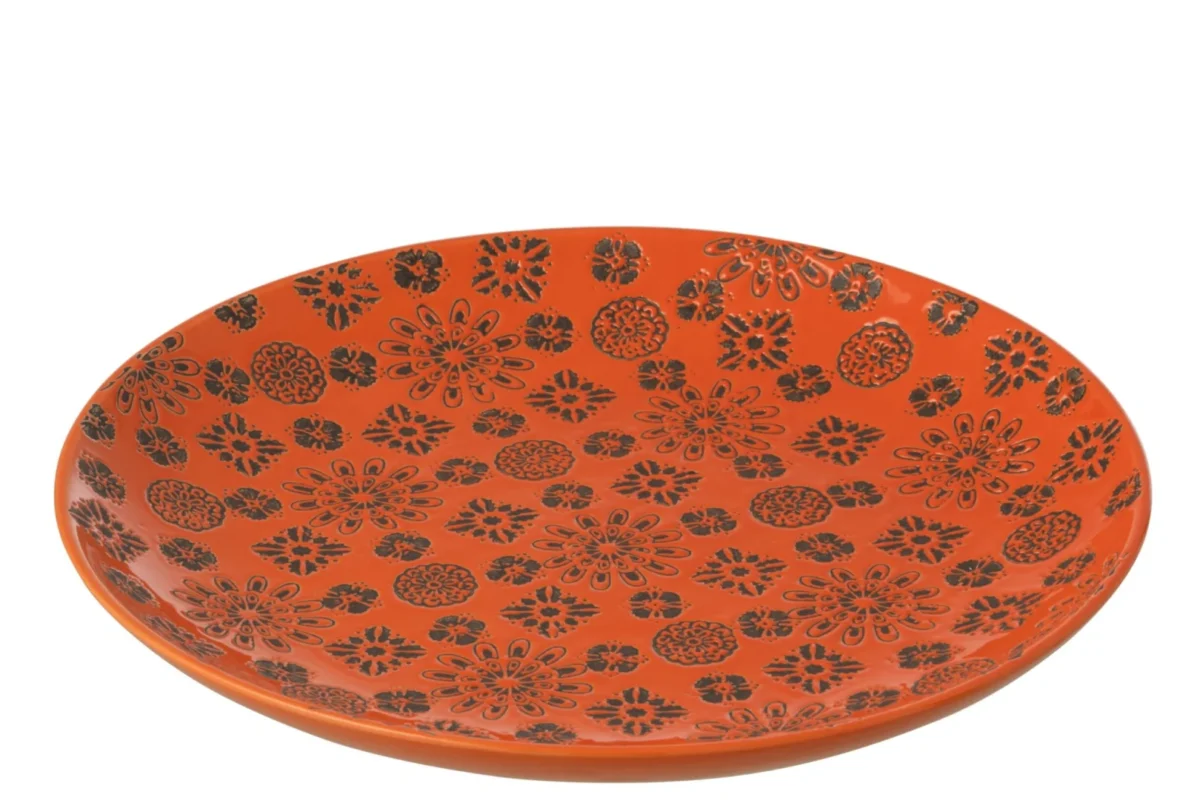 Dienblad Storrund Oranje Porselein 37x37x4 cm – foto 3