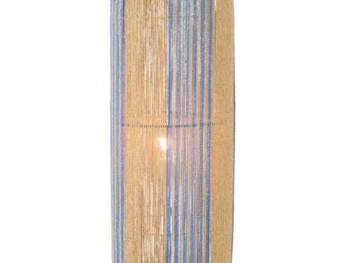 Diensan vloerlamp blauw 137 cm met slanke papieren kap en metalen voet, natuurlijke uitstraling