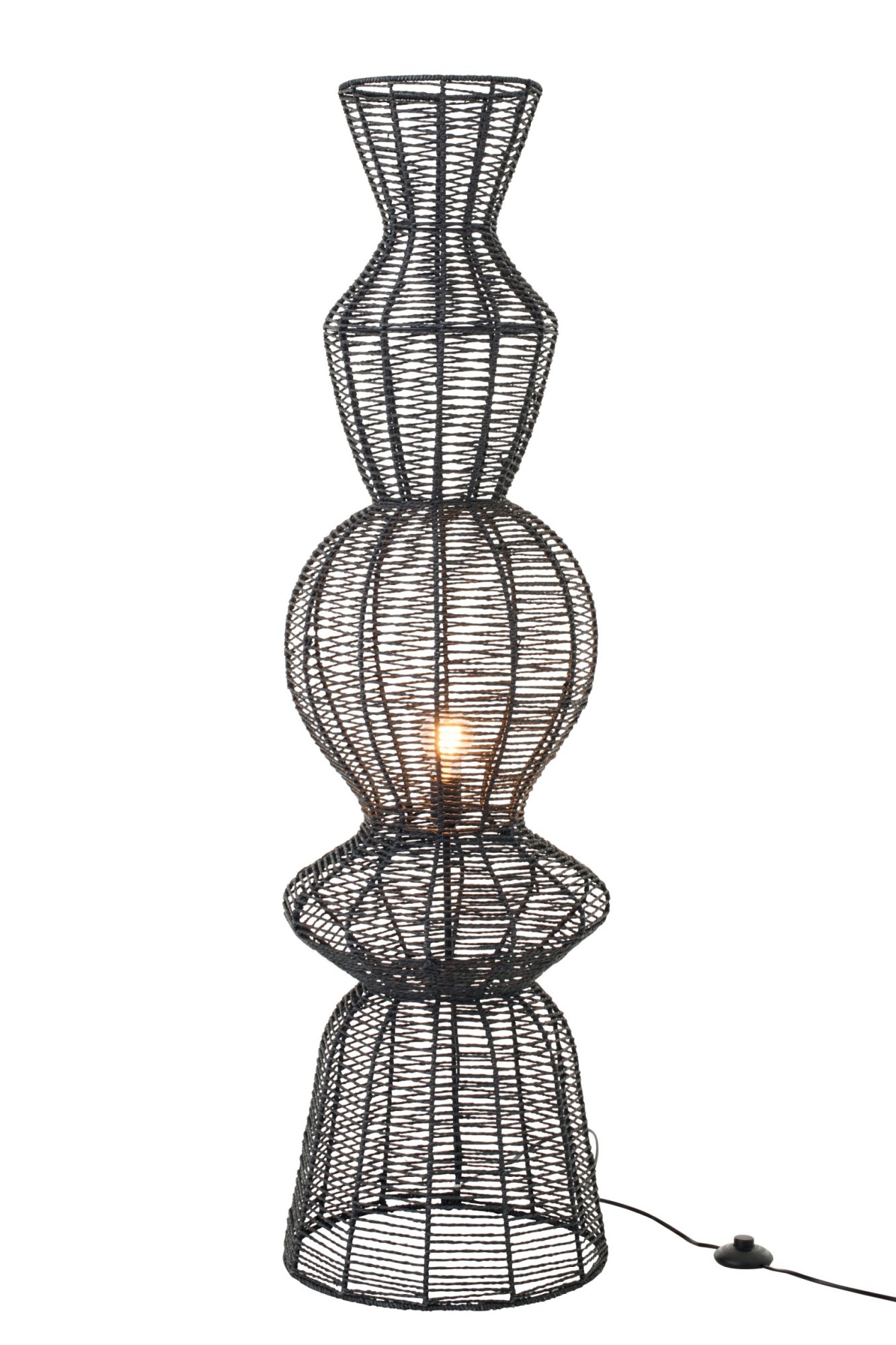 Vloerlamp Fernu Zwart H135 cm