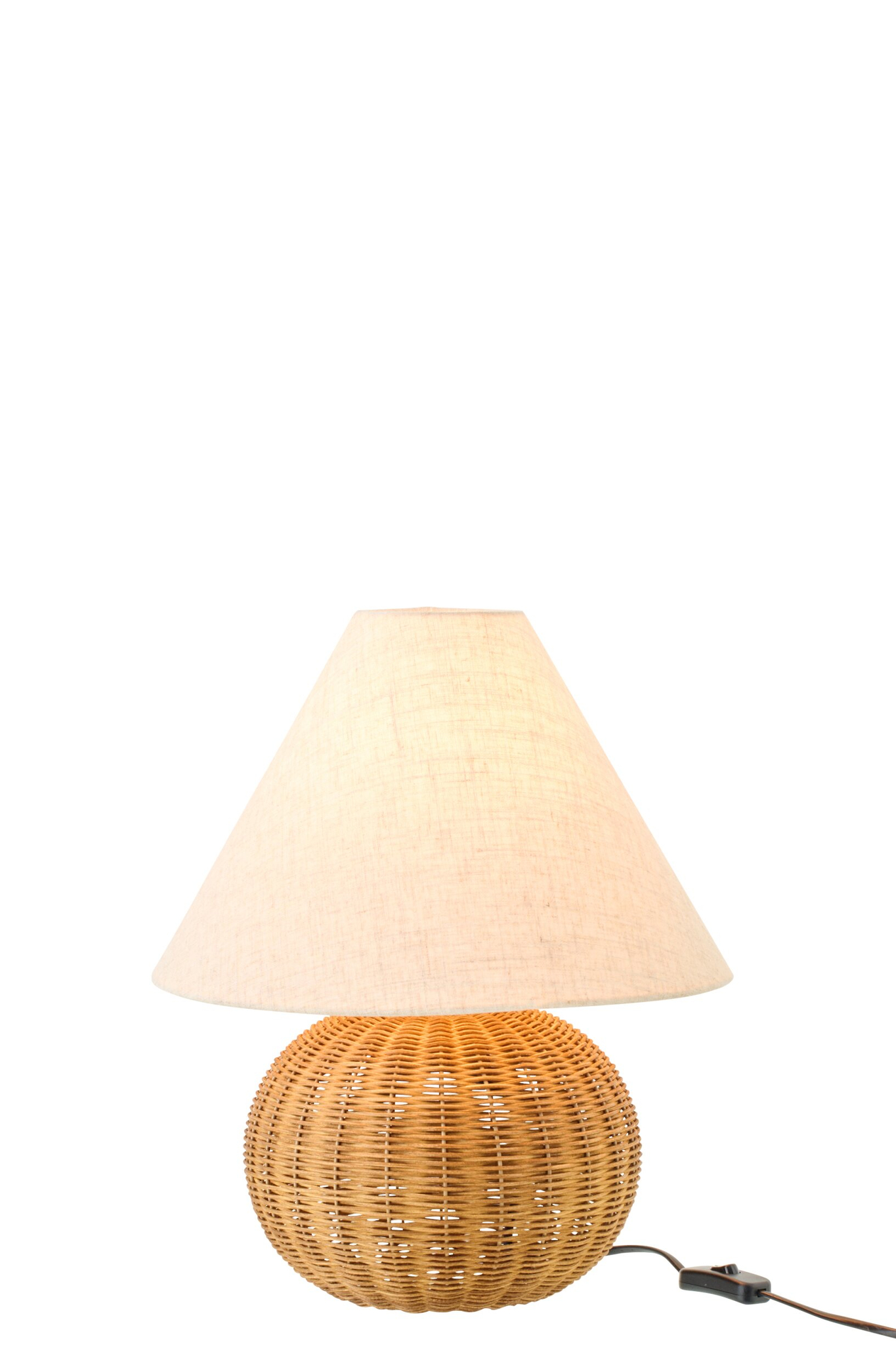 Tafellamp Kaarnond Naturel H42,5 cm