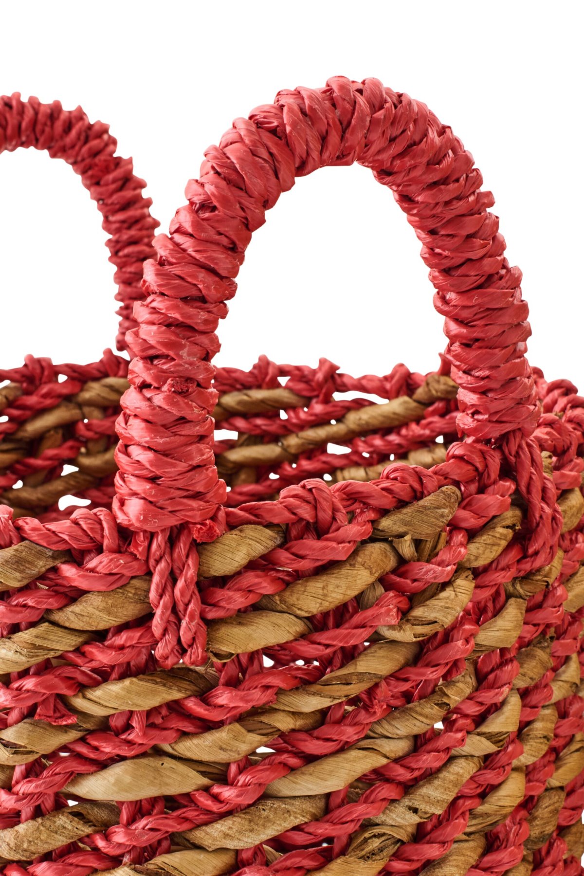 Mand Pallik Raffia Meerkleurig - Set van 3