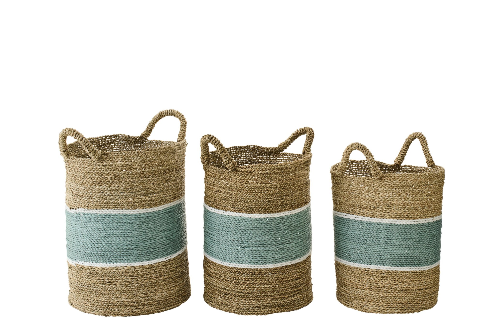 Mand Gustella Zeegras Naturel - Set van 3 - Afbeelding 2