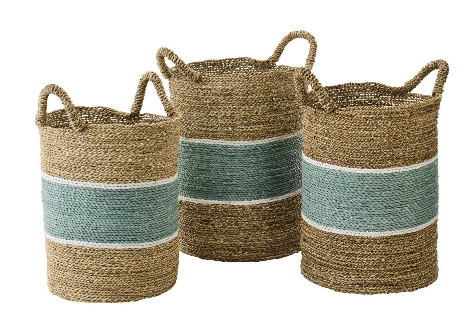 Mand Gustella Zeegras Naturel - Set van 3 - Afbeelding 4