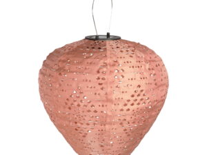 Windlicht Jallos Polyester Roze H30 cm
