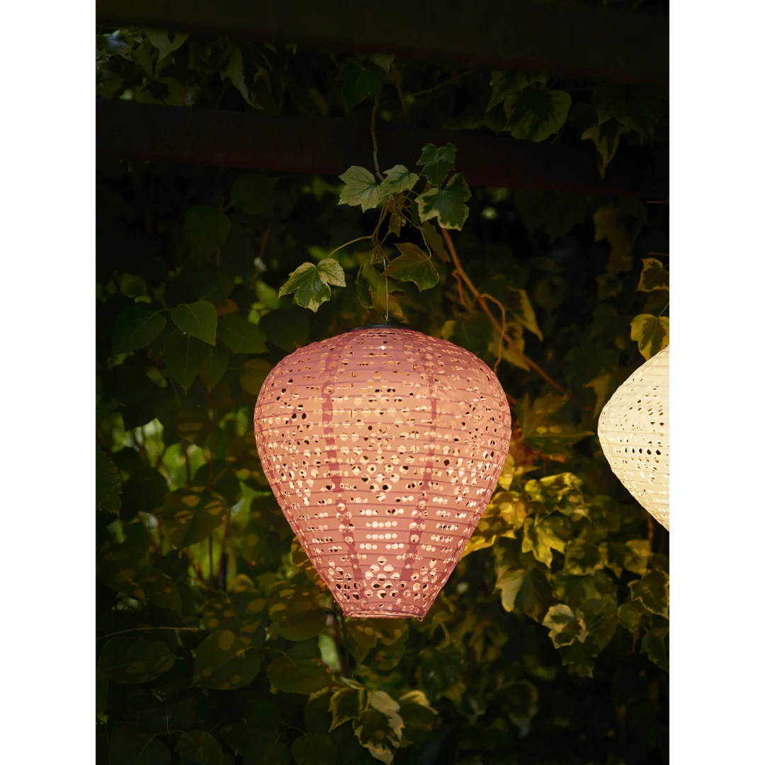 Windlicht Jallos Polyester Roze H30 cm - Afbeelding 5