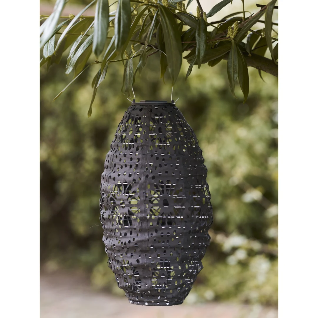 Windlicht Preintena Polyester Grijs H40 cm - Afbeelding 3