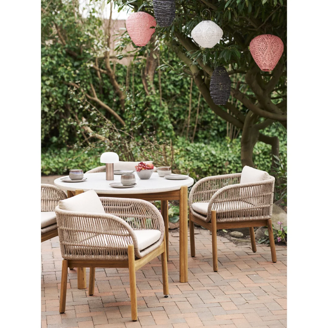 Windlicht Preintena Polyester Grijs H40 cm - Afbeelding 4