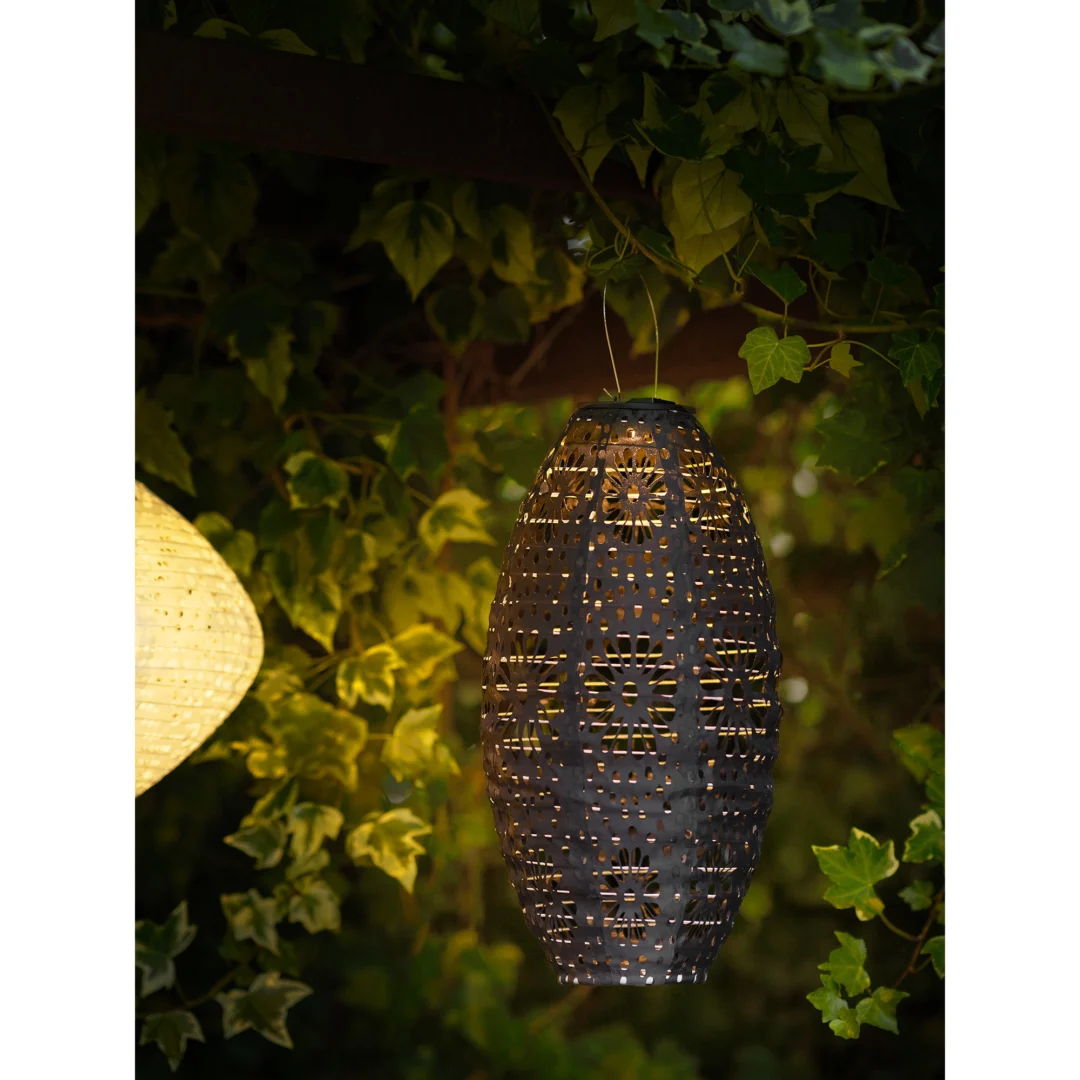 Windlicht Preintena Polyester Grijs H40 cm - Afbeelding 5