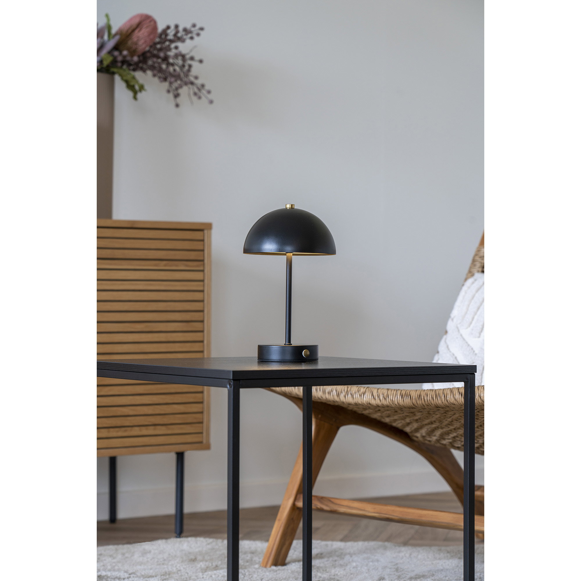Tafellamp Kokea Zwart H25 cm - Afbeelding 3