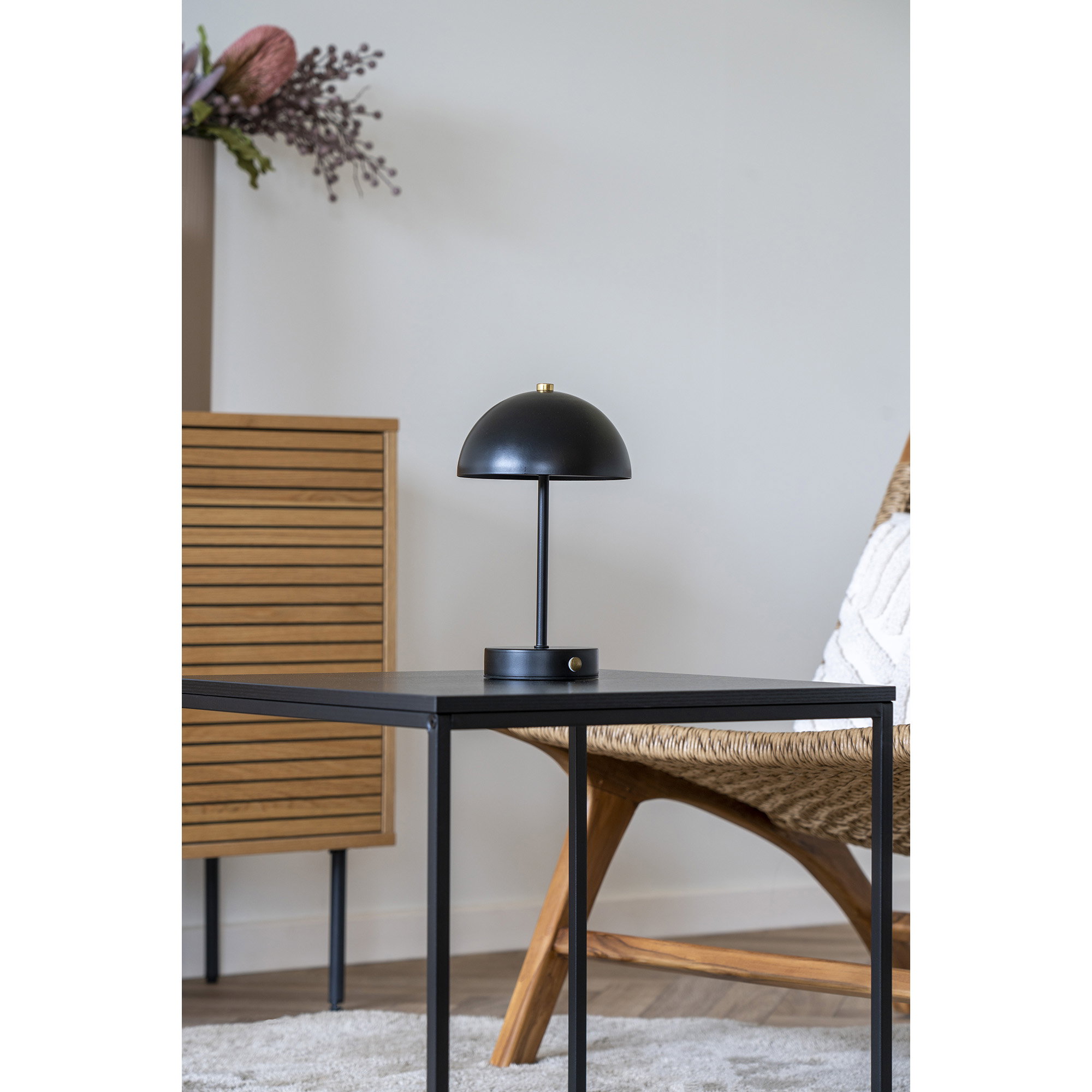 Tafellamp Kokea Zwart H25 cm - Afbeelding 4