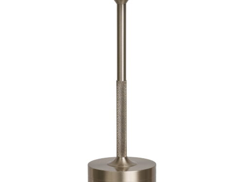 Voorira zilveren oplaadbare tafellamp van aluminium met strak, compact design, H 28,5 cm