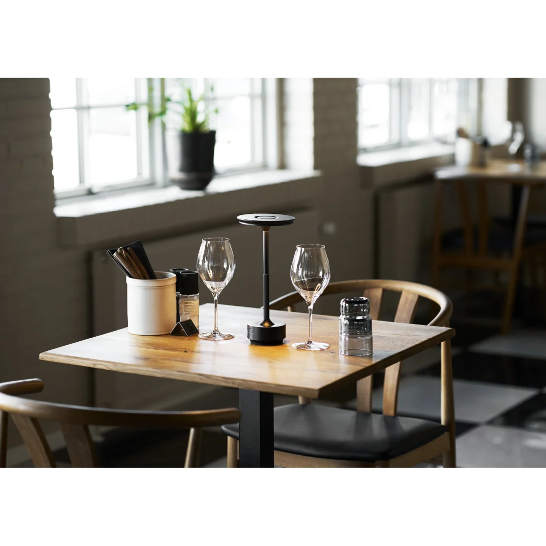 Tafellamp Nina Zwart H28,5 cm - Afbeelding 6
