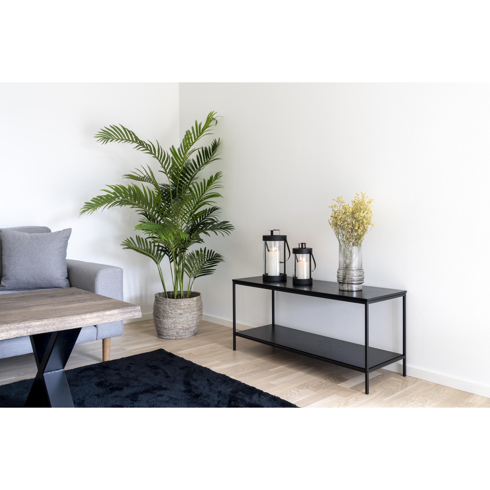 Windlicht Triedi Staal Zwart H24 cm - Set van 2 - Afbeelding 8