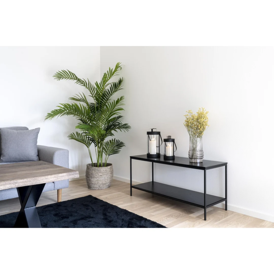 Windlicht Triedi Staal Zwart H24 cm - Set van 2 - Afbeelding 8