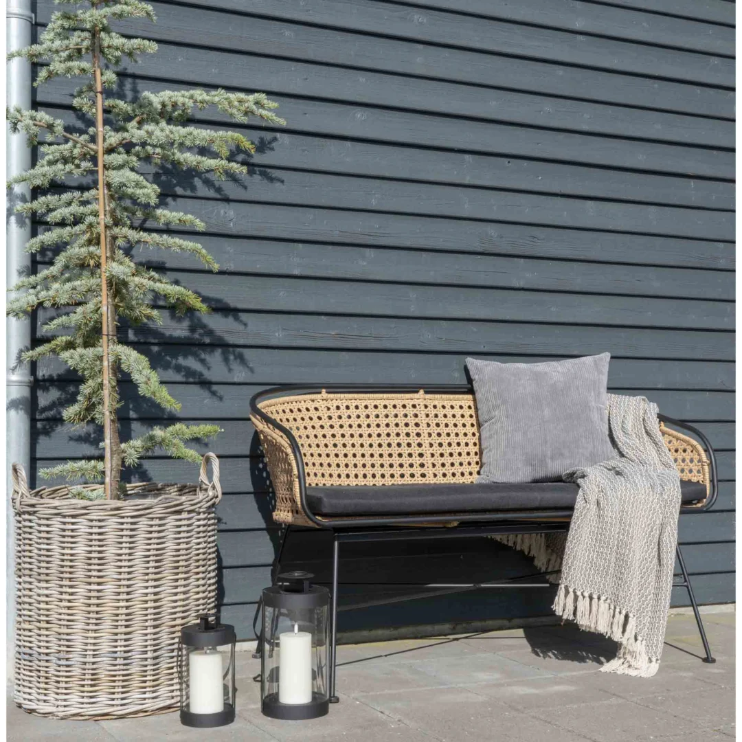 Windlicht Triedi Staal Zwart H24 cm - Set van 2 - Afbeelding 9