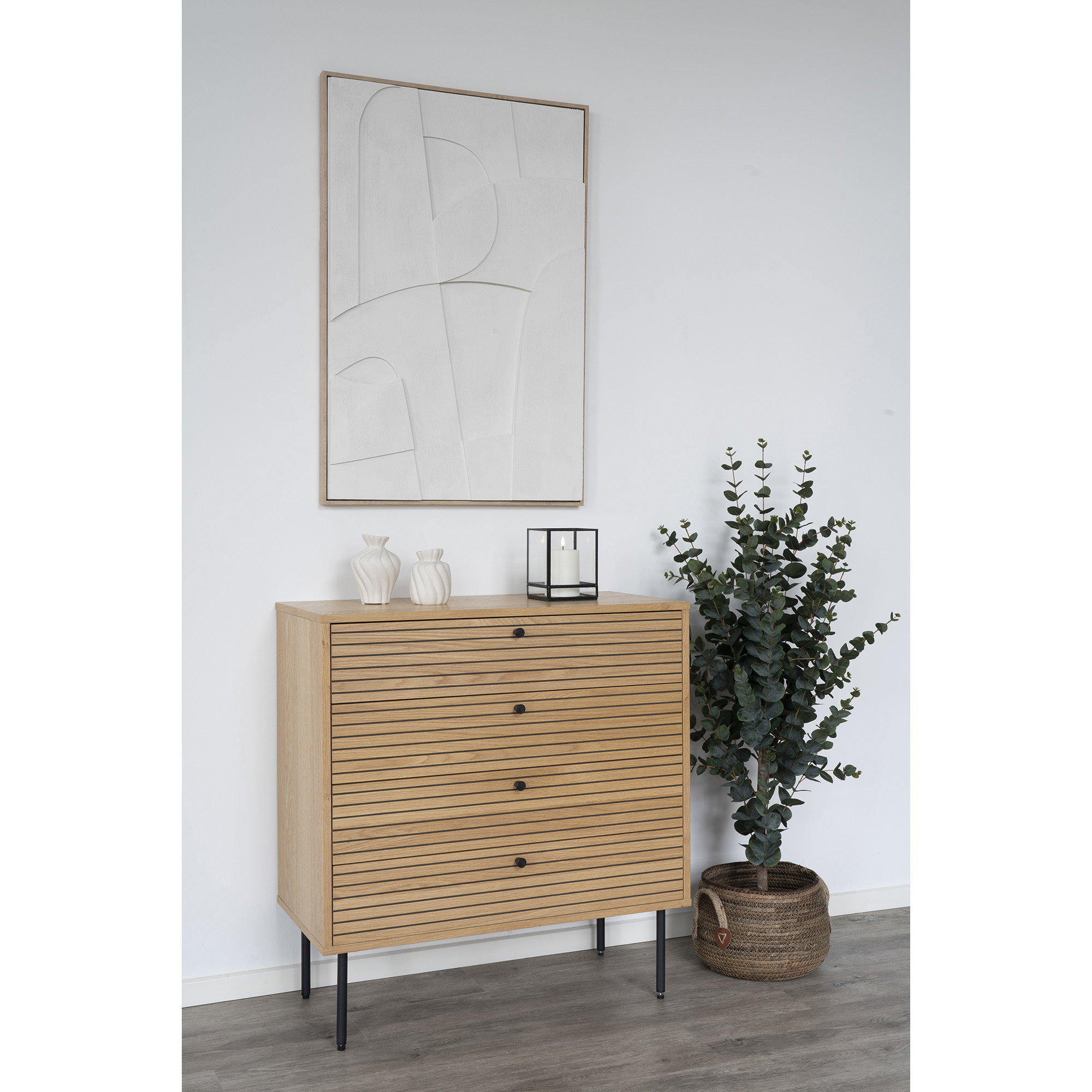 Kandelaar Lolvang Metaal Zwart H15 cm - Afbeelding 5
