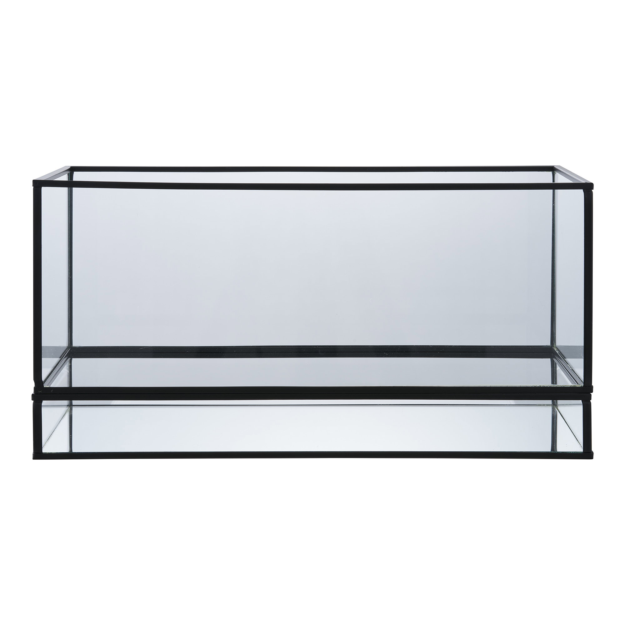 Windlicht Preetos Metaal Zwart H15 cm