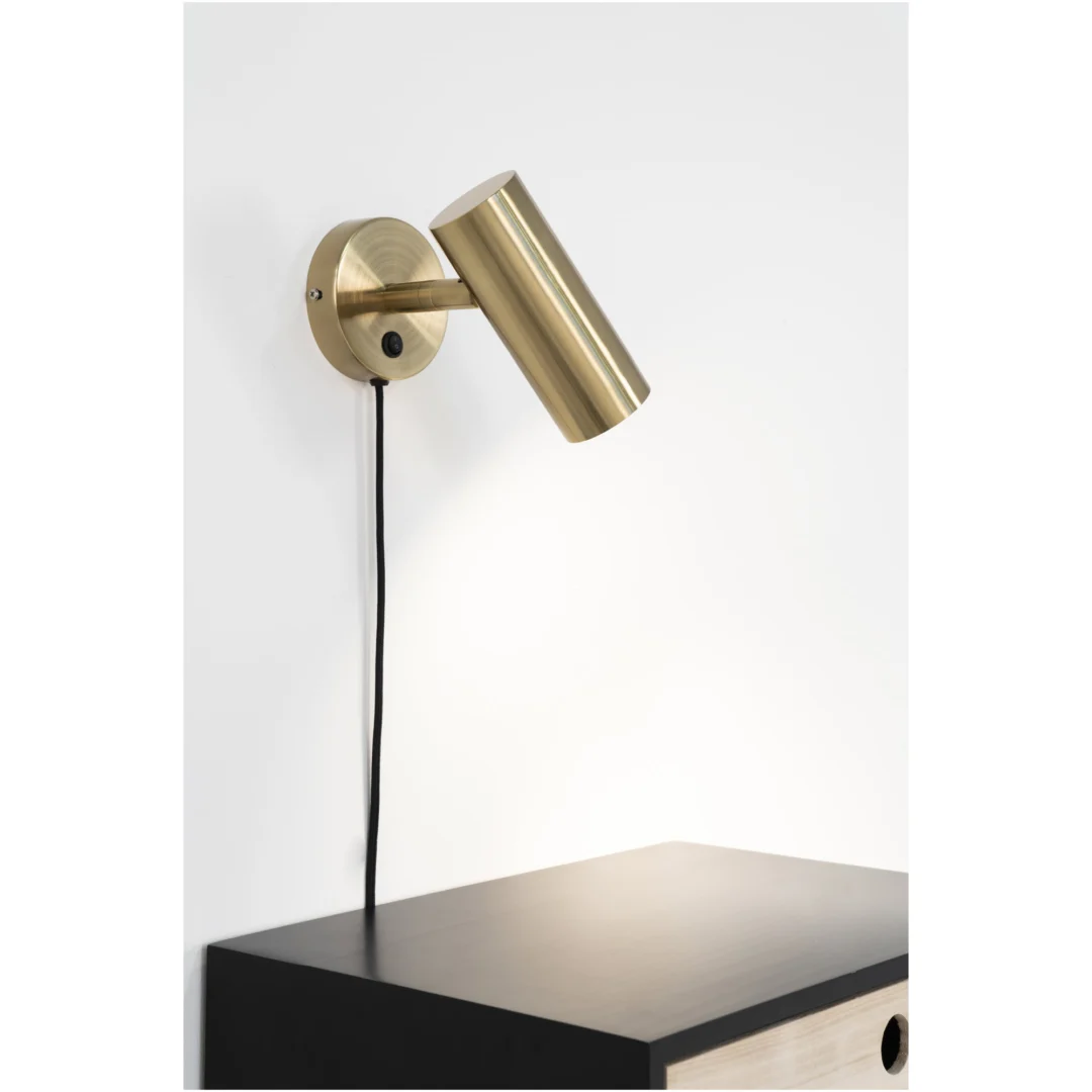 Wandlamp Leirmaro goud messing staal – foto 4