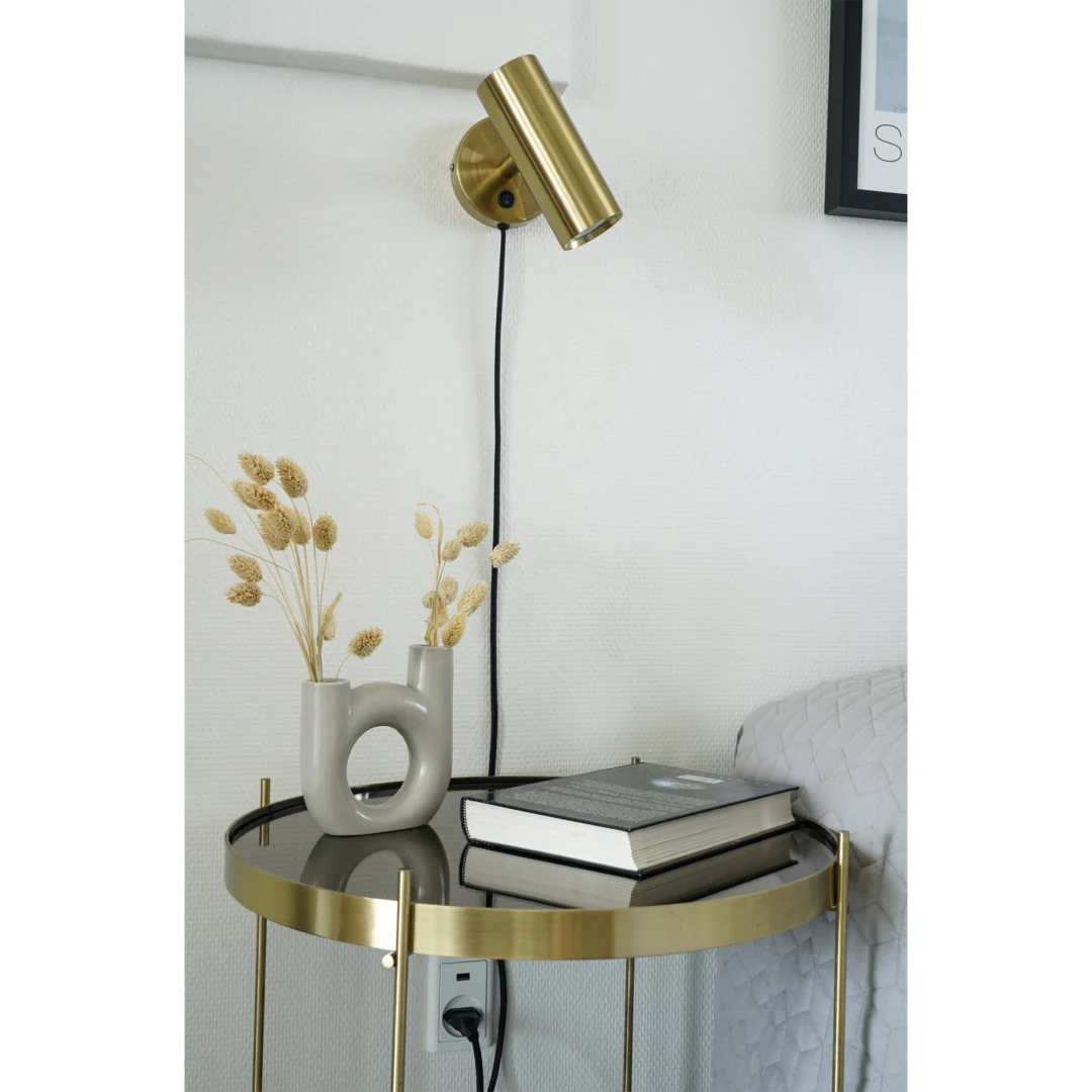 Wandlamp Leirmaro goud messing staal – foto 5