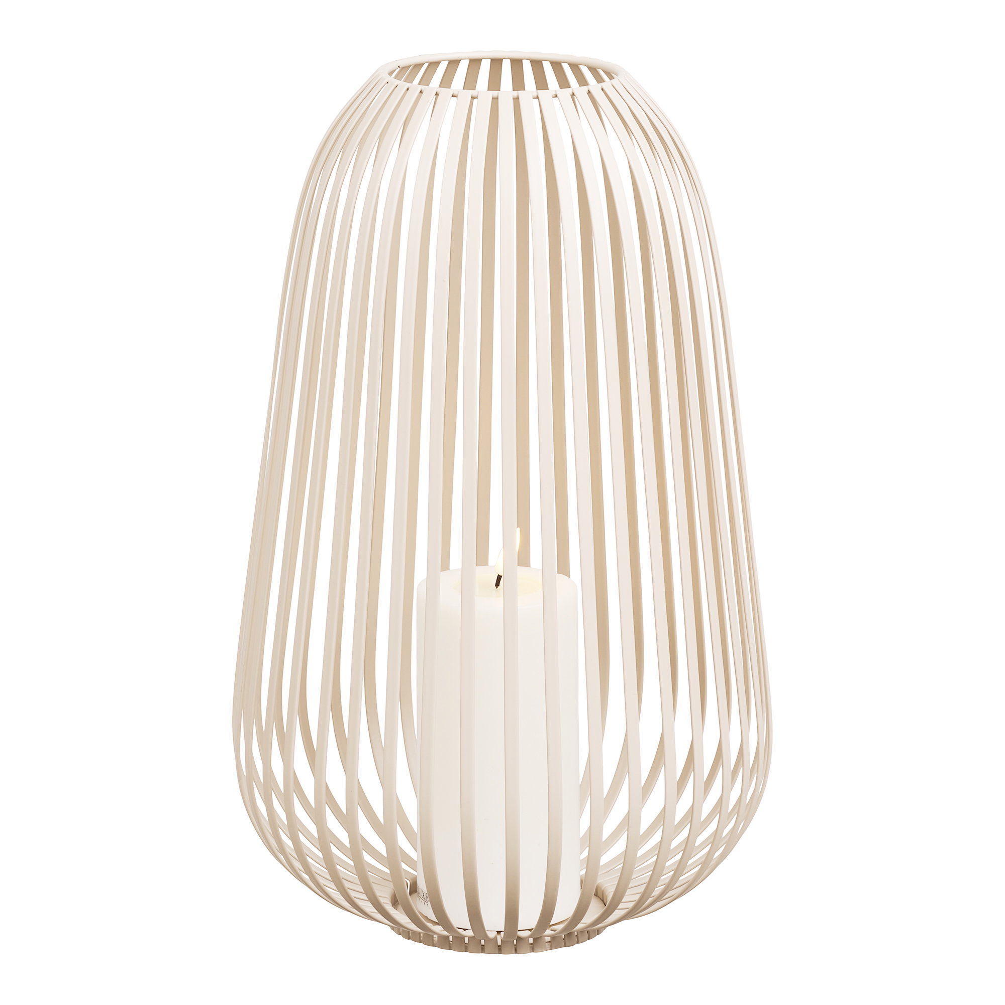 Windlicht Julton Metaal Beige H40 cm - Afbeelding 2