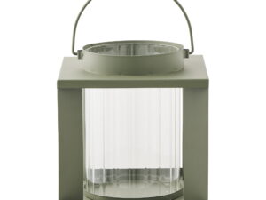 Windlicht Slibena Metaal Groen H20,5 cm