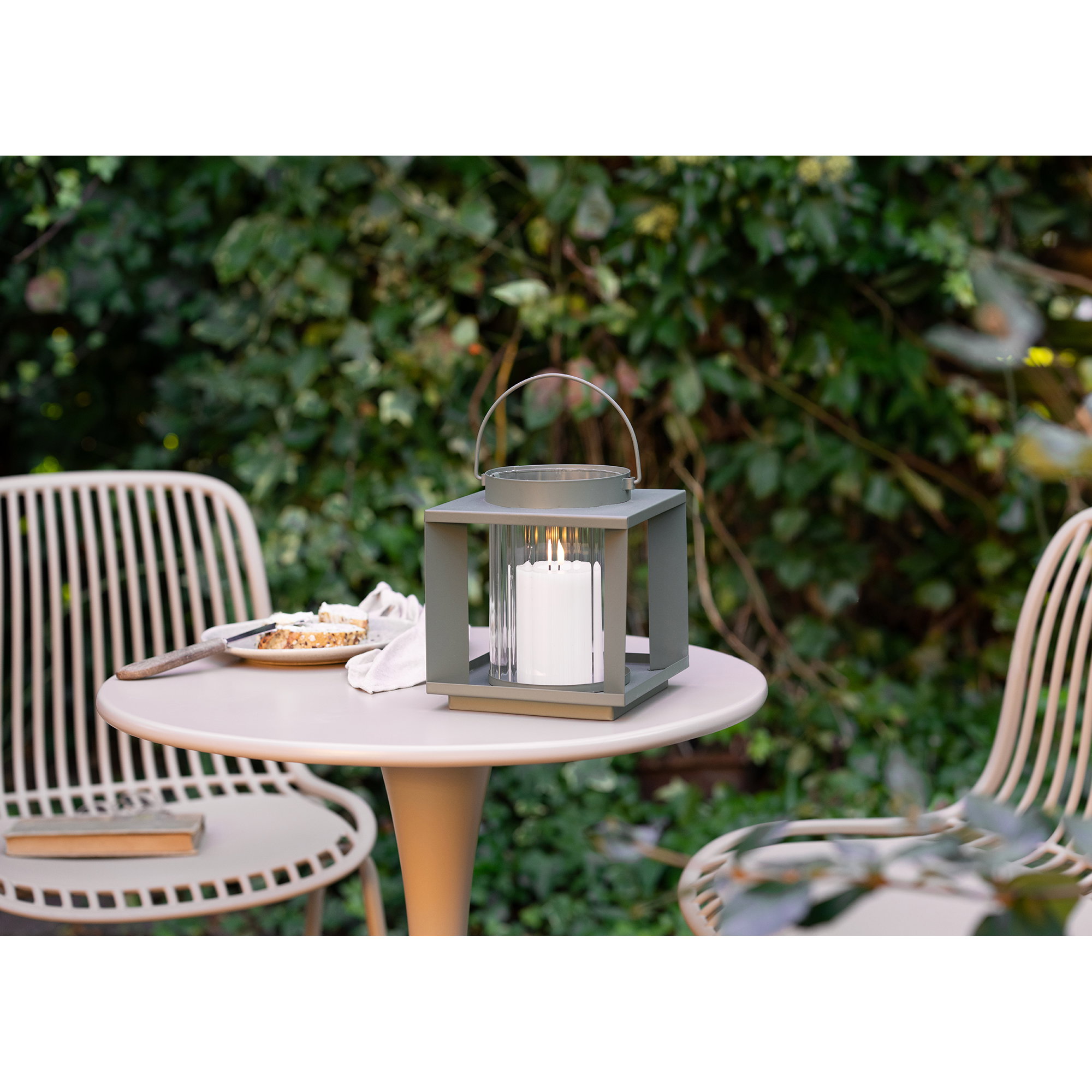 Windlicht Slibena Metaal Groen H20,5 cm - Afbeelding 8
