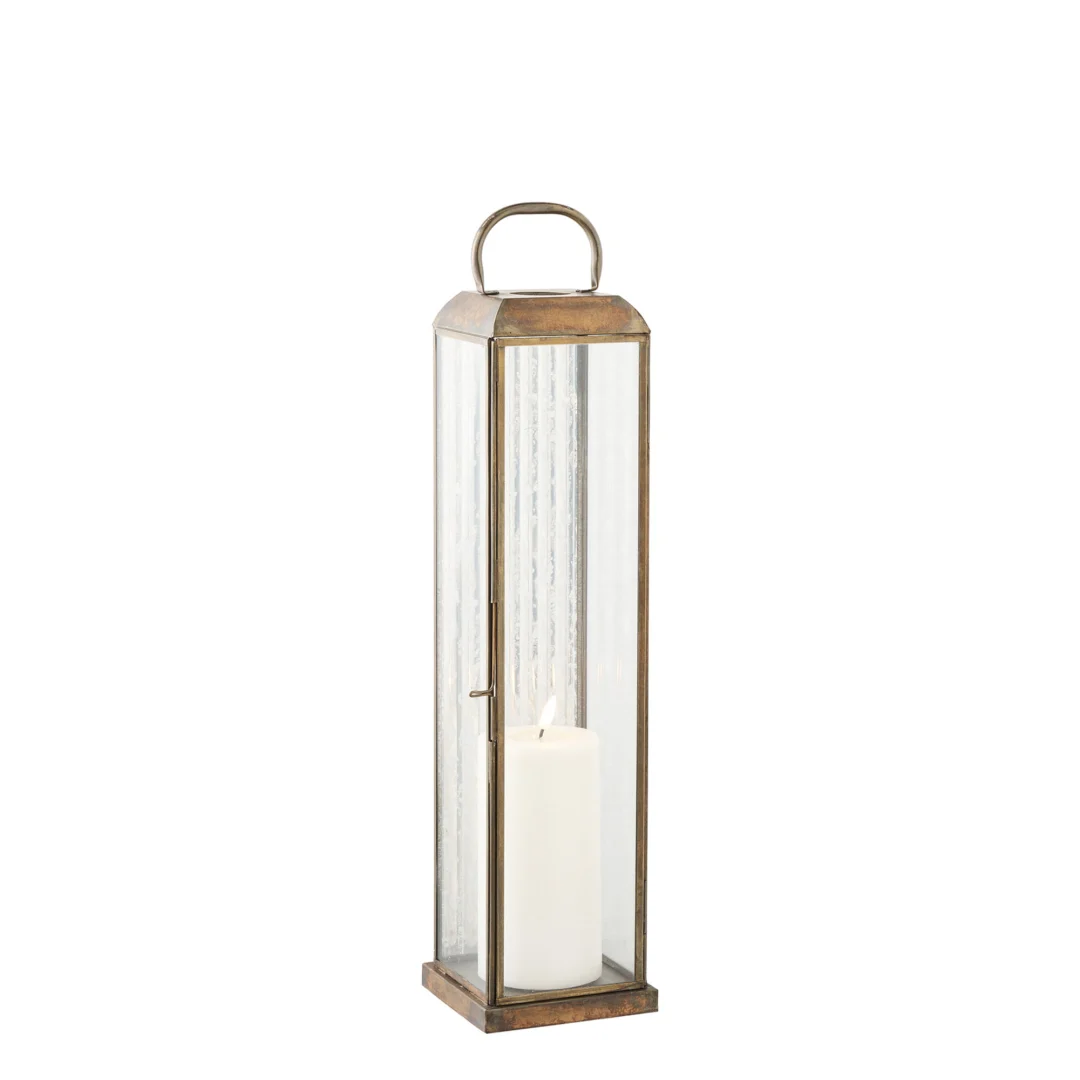 Windlicht Ninan Metaal Messing H49 cm - Afbeelding 3