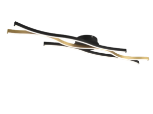 Plafondlamp Lotin Mat Messing - Set van 3
