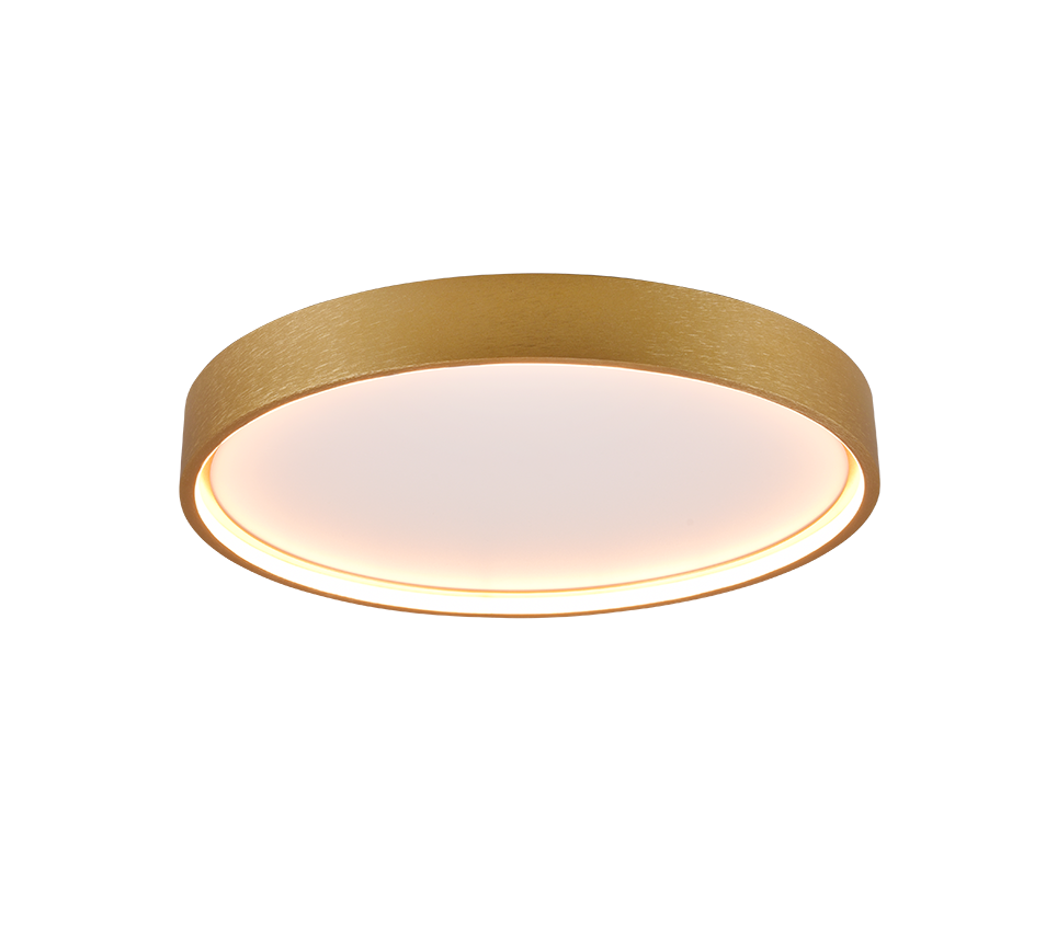 Plafondlamp Skoostek Mat Messing Ø45 cm - Set van 3 - Afbeelding 2