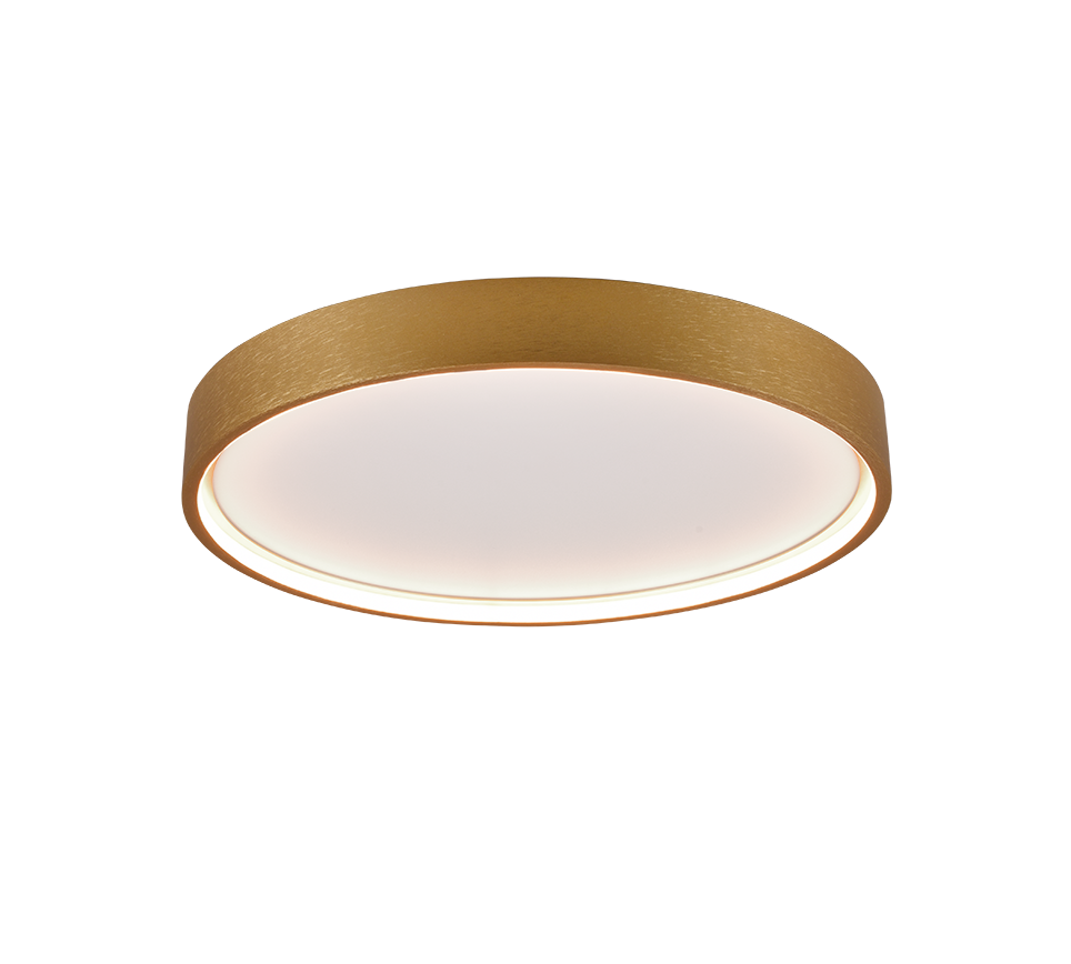 Plafondlamp Skoostek Mat Messing Ø45 cm - Set van 3 - Afbeelding 5