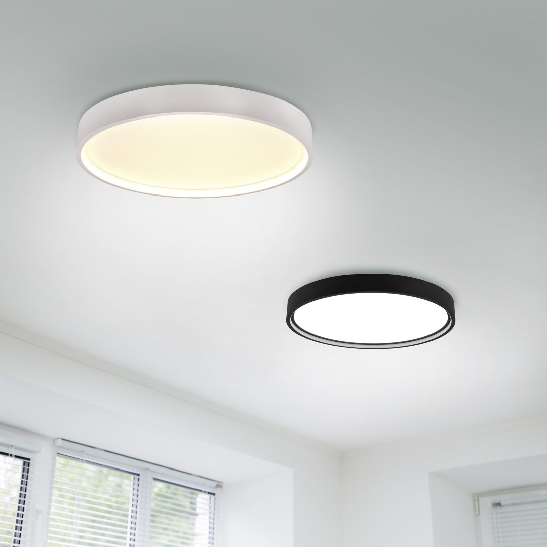 Plafondlamp Trerrine Mat Zwart Ø45 cm - Set van 3 - Afbeelding 6