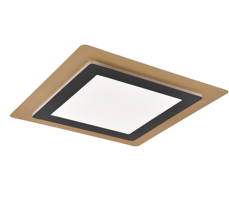 Plafondlamp Hinnand Goud - Set van 3 - Afbeelding 5