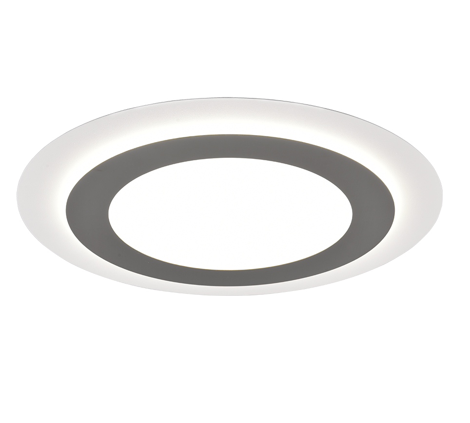 Plafondlamp Vuke Mat Nikkel Ø45 cm - Set van 3 - Afbeelding 2