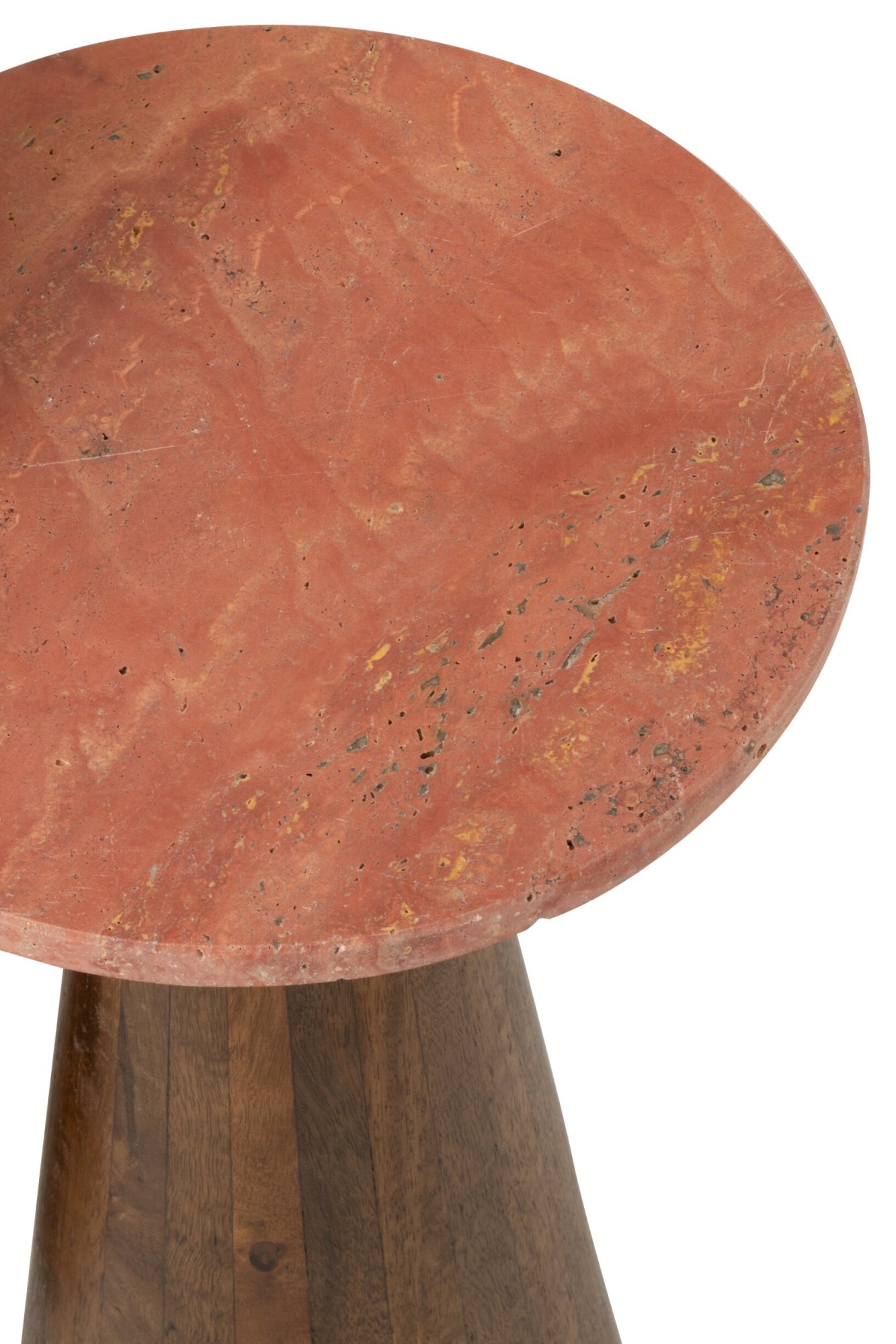 Bijzettafel Cieskira Mangohout 35 cm - Set van 2 - Afbeelding 3