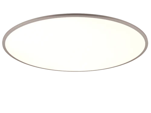 YUMA plafondlamp wit Ø100 cm, ronde LED lamp met strak metalen armatuur en zacht licht, set van 3