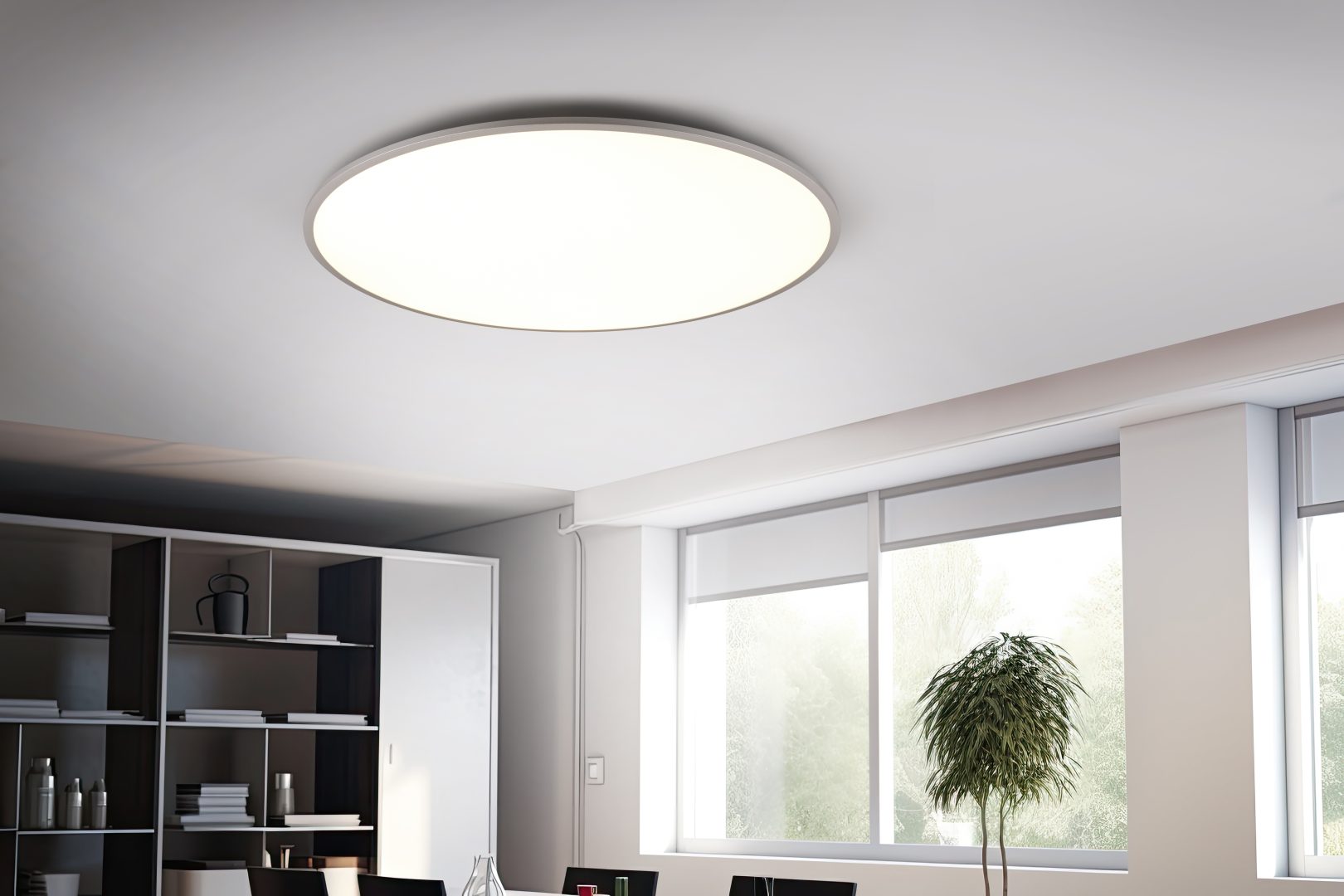 Plafondlamp Zeilvane Wit Ø100 cm - Set van 3 - Afbeelding 6
