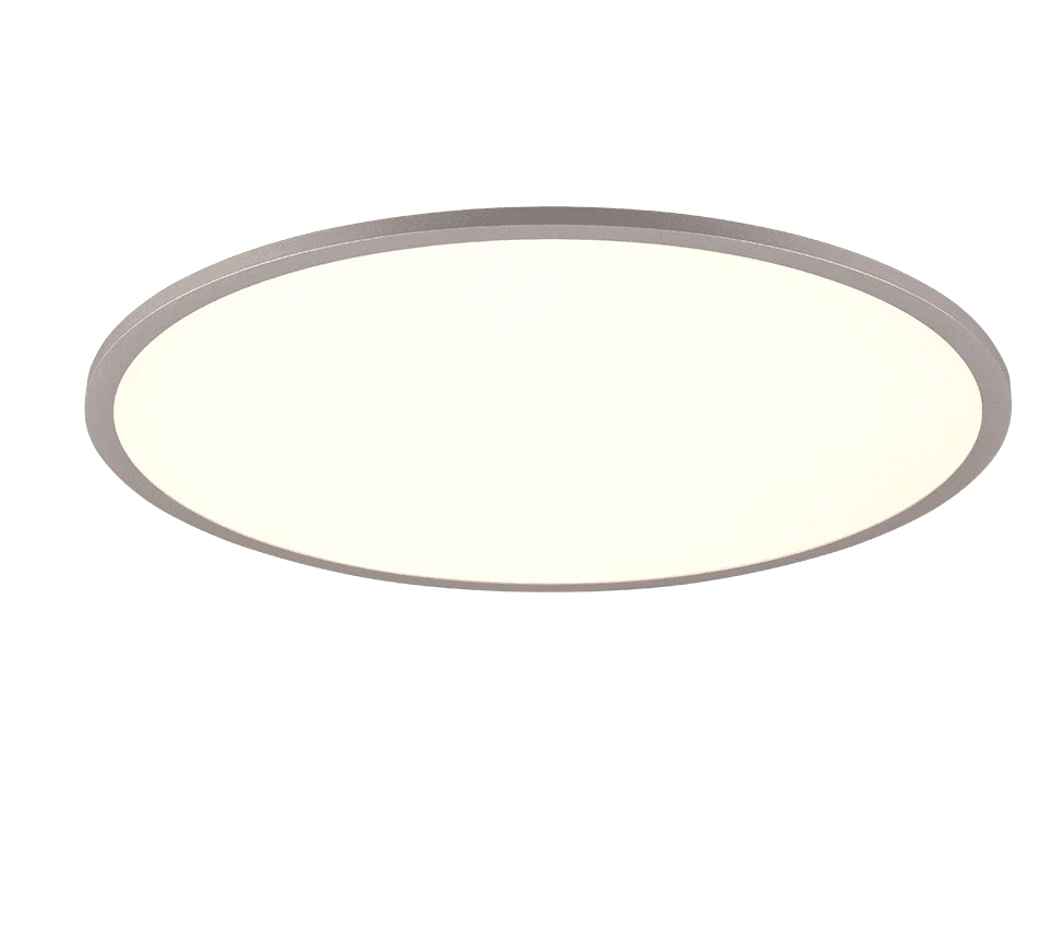 YUMA Peenine plafondlamp wit Ø60 cm met strak ovaal ontwerp en geïntegreerde LED-verlichting