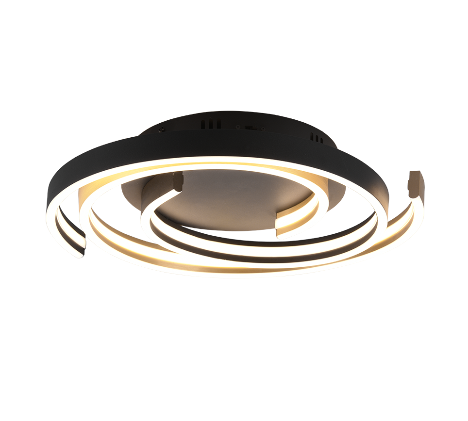 Plafondlamp Zaaltia mat messing Ø50 cm met geïntegreerde LED en dimbare lichtkleur