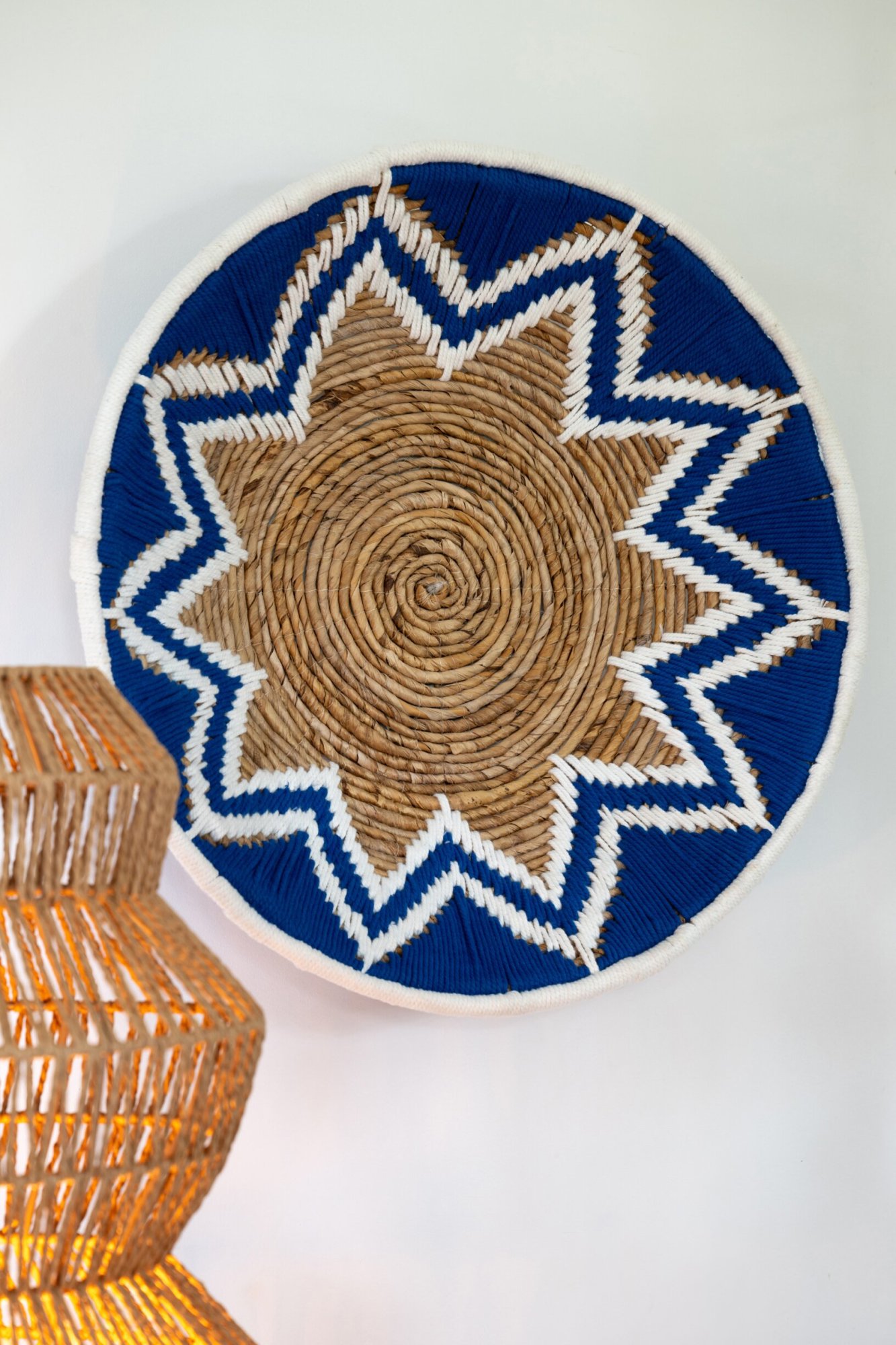 Wanddecoratie Faunda Blauw - Set van 3 - Afbeelding 2