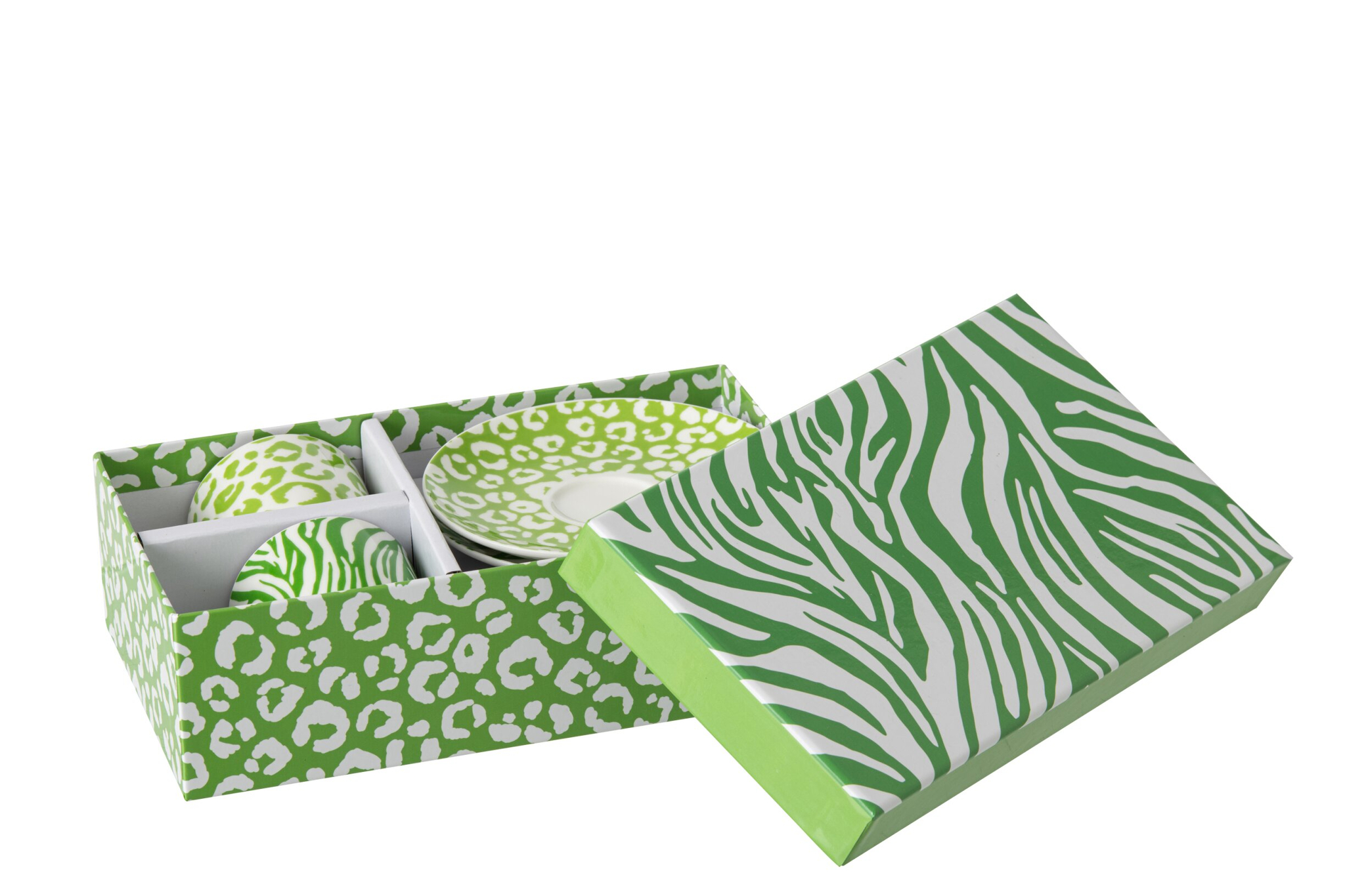 Kopje Gellaro Porselein Groen - Set van 2 - Afbeelding 2