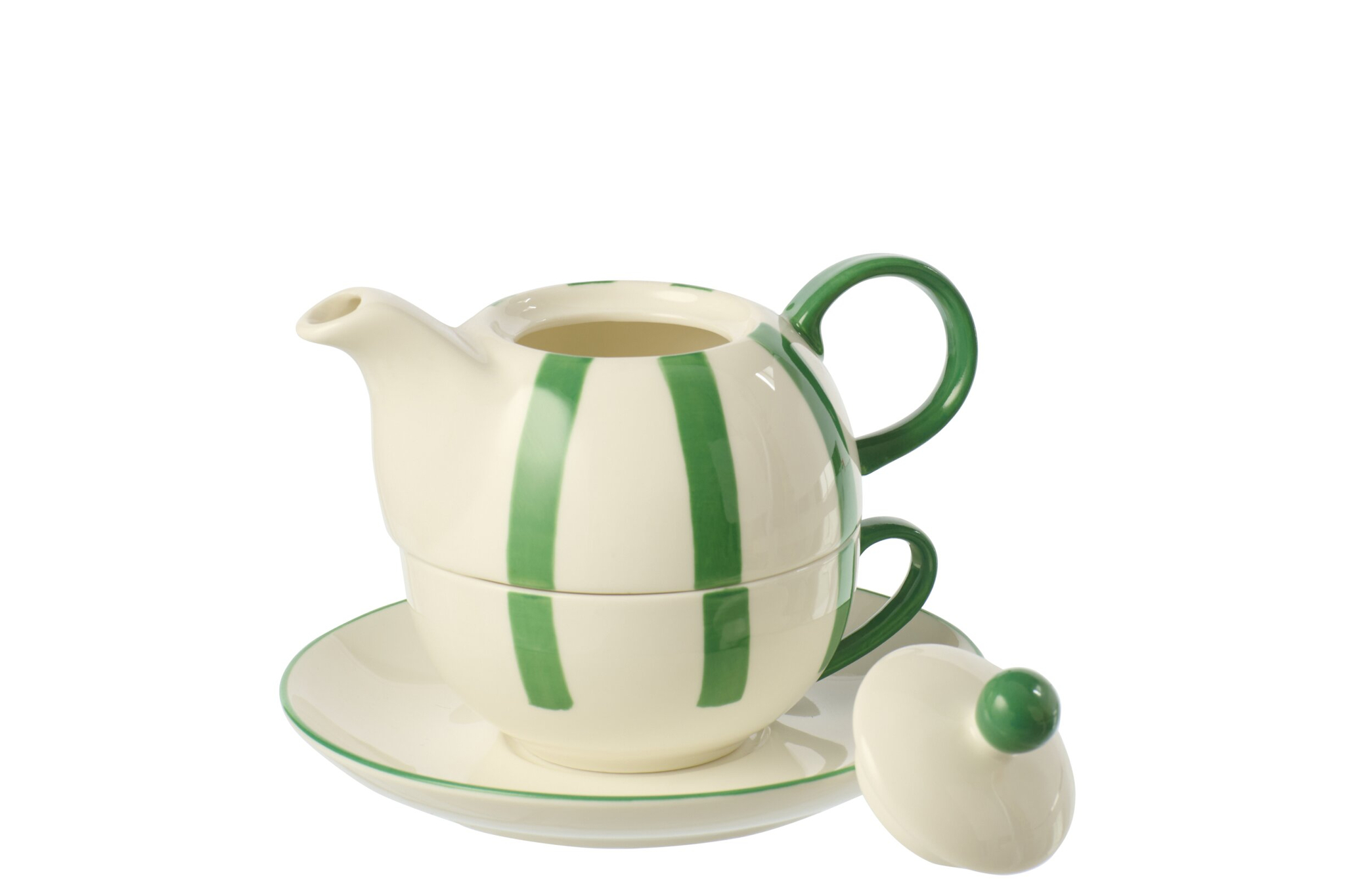 Theepot Cubella Porselein Groen